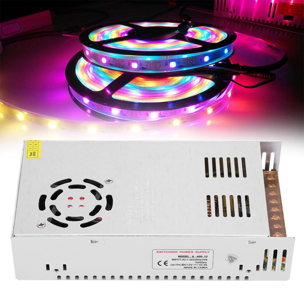 S 12V 33A 400W Aluminum Power Supply For Led Screens & Light Bars 8481392284261