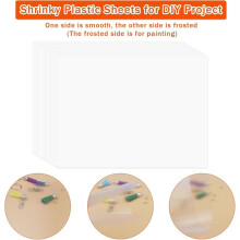 171 Pcs Shrinky Plastic Sheets Keychain Kit, with Key Chains Making Kit Key Rings, Tassels, Hole Punch for Keychains