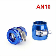 (Blue, AN10) 2pcs AN4-AN12 Hose Clamps for Fuel, Oil, Water & Tube Fittings