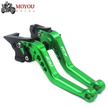 (Green) Maneta de freno y embrague ajustable CNC R7 para YAMAHA YZF-R7 2021-2022