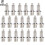 (Long jump spikes) 20-Pack Pyramid Running Shoe Spikes 1