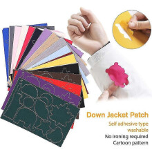 (green) Self-Adhesive Down Jacket Patch, Seamless Hole Repair