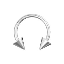 (1.2mm, 8x2.5mm) Bilanciere circolare in acciaio chirurgico 316L con estremità conica