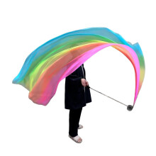 (B) Velo da danza del ventre setoso e colorato, sciarpa poi con palline