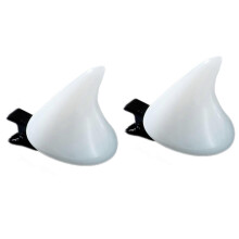 (White) Pinza para el cabello con forma de cuerno de diablo para cosplay de Halloween y fiestas.