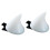 (White) Fermaglio per capelli a forma di corno da diavolo per Halloween, cosplay e feste. 1
