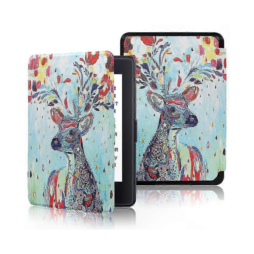 (Colorful Deer, Paperwhite 5Th Gen) 6" Kindle Paperwhite 1-7 Gen Pu Leather Smart Cover Case 4335646365296