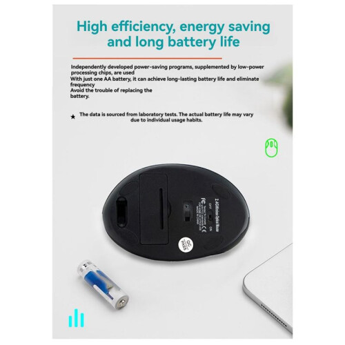 Ergonomic Mouse,  Wireless Vertical Mouse, Rechargeable , Quiet Clicks, 1600 DPI Adjustable, 2.4G Connect