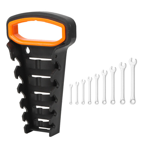 Wall-Mounted Wrench Organizer Shelf Bracket Self-Locking 5-12 Capacity