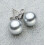South Sea Shell Pearl Earrings 925 Silver 12mm 8