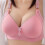 (Black, 42/95bc) Plus Size Glossy Push Up Bra Comfortable Underwear 3
