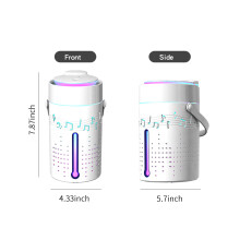 1000mL Colorful Light Bluetooth Mist Humidifier with Auto Shut-Off for Bedroom