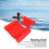 PVC Red Inflatable Foldable Floating Row Pool Float 67x61x57.5cm 2