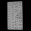 Silicone Letter Pattern Mold for Baking & Chocolate 36x19.5cm 13