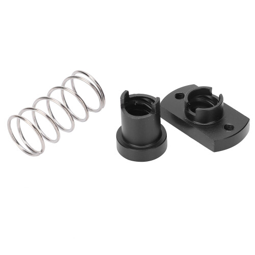 POM 3D Printer Nut with Iron Spring AntiBacklash 2mm Pitch Gap Elimination 1