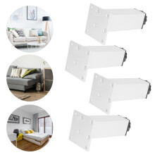 Furniture Fittings Aluminium Alloy Sofa Legs 120mm Adjustable Cabinet Foot 4Pcs