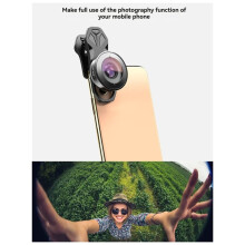 Wide Angle HD Camera Phone Lens Kit 110 Degree Wide Angle Phone Lens for All Smartphones External Phone Lens