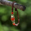 Red Jade Bracelet Natural Tibetan Silver Beaded Bangle 2