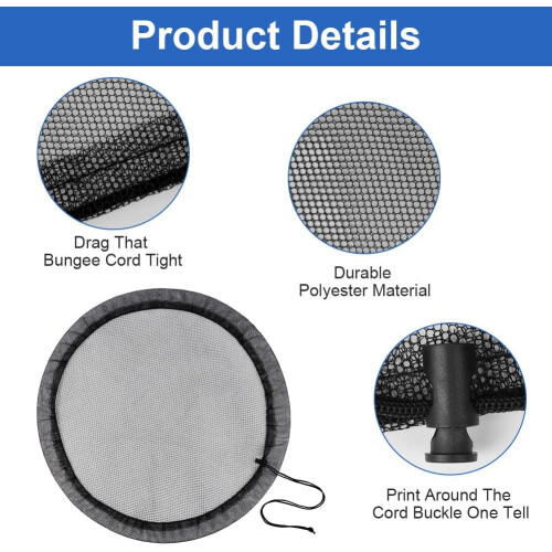 Mesh Cover for Rain Barrels, Rain Barrel Cover 2