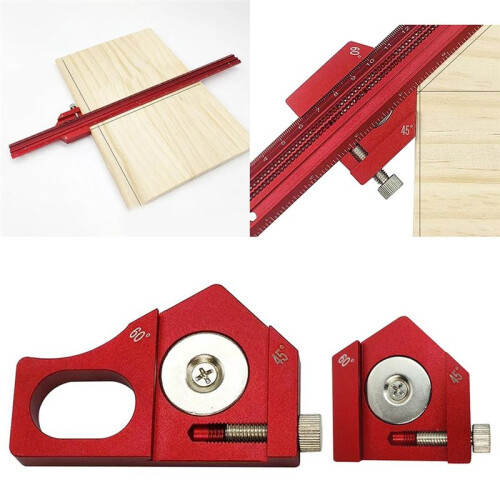 Positioning Block Adjustable Measuring Angle Ruler Marking Tools Woodworker Marking Positioning Tools 80x30mm 1