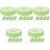 25Rouleaux Bande Tissu Vert Pour Extensions De Cils 2