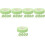 25Rouleaux Bande Tissu Vert Pour Extensions De Cils 3