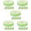 25Rouleaux Bande Tissu Vert Pour Extensions De Cils 7