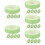 25Rouleaux Bande Tissu Vert Pour Extensions De Cils 9