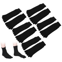 Breathable 5 Pairs Toe Socks for Men, Prevent Foot Odor, One Size