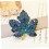 Broche feuille d'érable MUSEYA en alliage bleu (1 pièce) 4