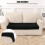 Breathable Washable Sofa Seat Cover Black 1