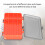 Fishing Lure Organizer Double Sided Plastic Reversible Bait Box Red 9
