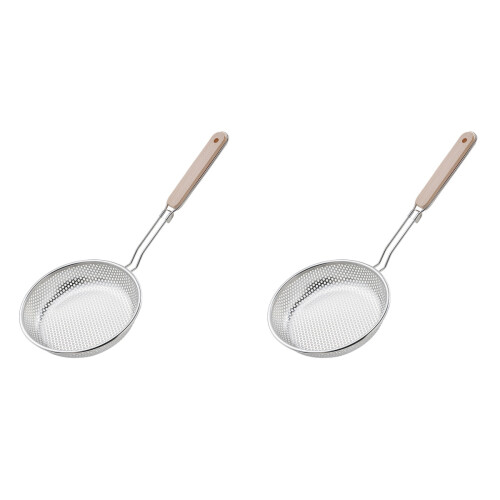2Stk Seiher Mit Langem Griff, Küchen Gadget, Farben 1