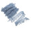 2 Blaue Fransen-Bordüre Strapazierfähigem Polyester Für DIY 8