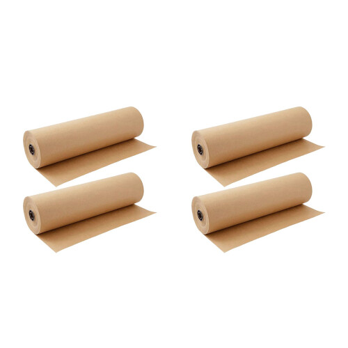 4Rouleaux Papier Kraft Multiusage Marron Pour Cadeaux 1