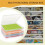Armazenamento de Papel para Scrapbook de 12x12 Polegadas, Conjunto com 4 Caixas Armazenamento de Arquivos de Plástico, Caixa Organizadora de 5