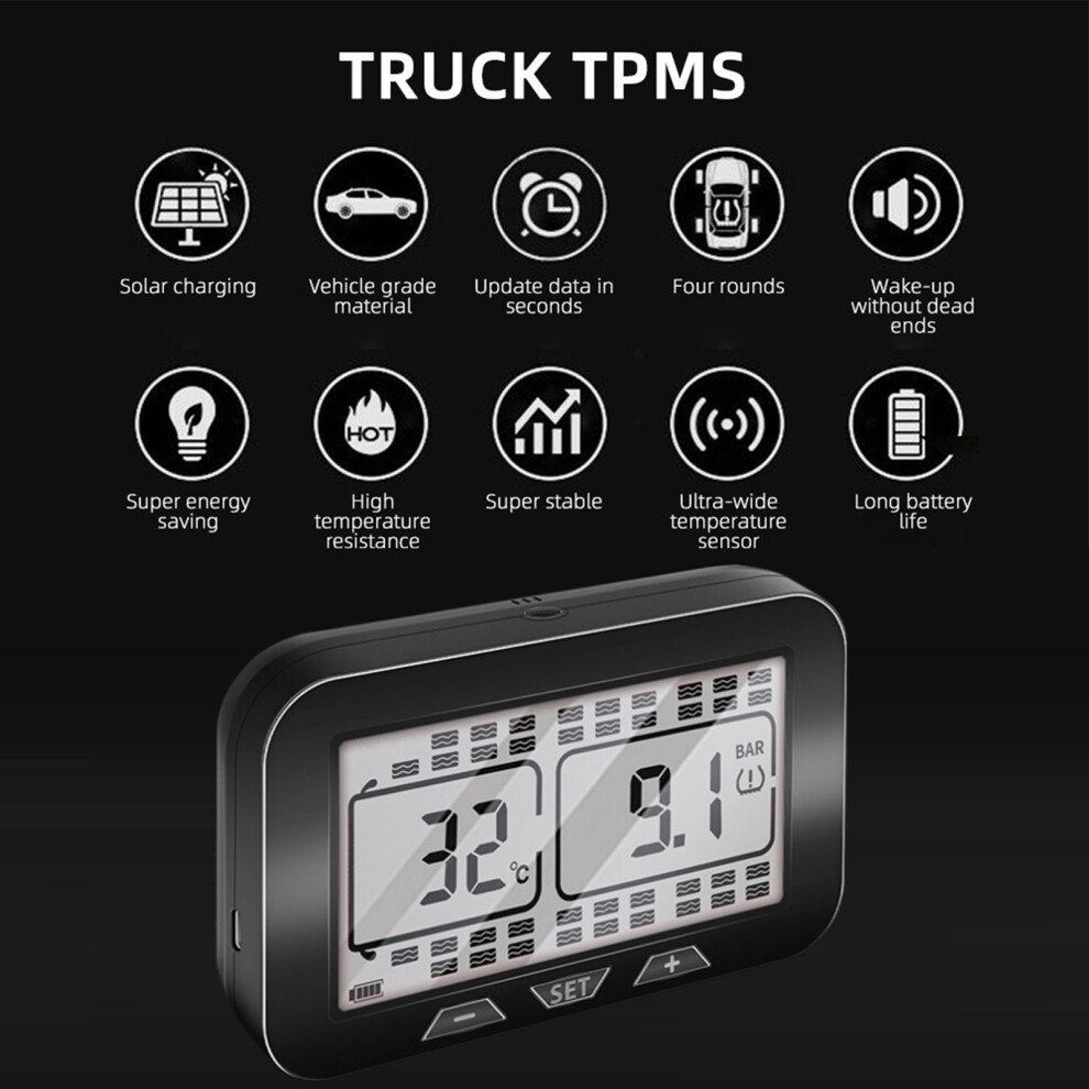 Solar Powered Tpms Truck Ip67 6Pc 7444352187805