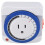 4X 24 Hour Timer Socket Mechanical Program Timer  Socket 125v Wall Outlet Protector  Saveing(US Plug) 8