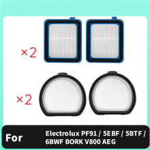 4X for  PF91 Series 5EBF / 5BTF / 6BWF BORK V800 AEG Cordless Stick Vacuum Parts Exhaust Filter Dust Filter