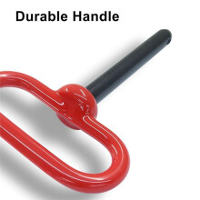 2Pcs Heavy Duty Trailer Hitch Pin & Clip Set, 1/2"X4" Rubber Coated Towing Pins with Red Handle for Tractors, Trucks, RV