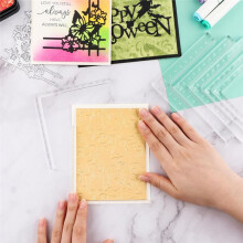 9Pcs -Positioning Pieces Card Corners Helpers with Bone Folder Tool for Paper- Card Making and Scrapbooking