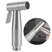 Stainless Steel Handheld Bidet Sprayer Set - 5.6x12cm, Rain Massage