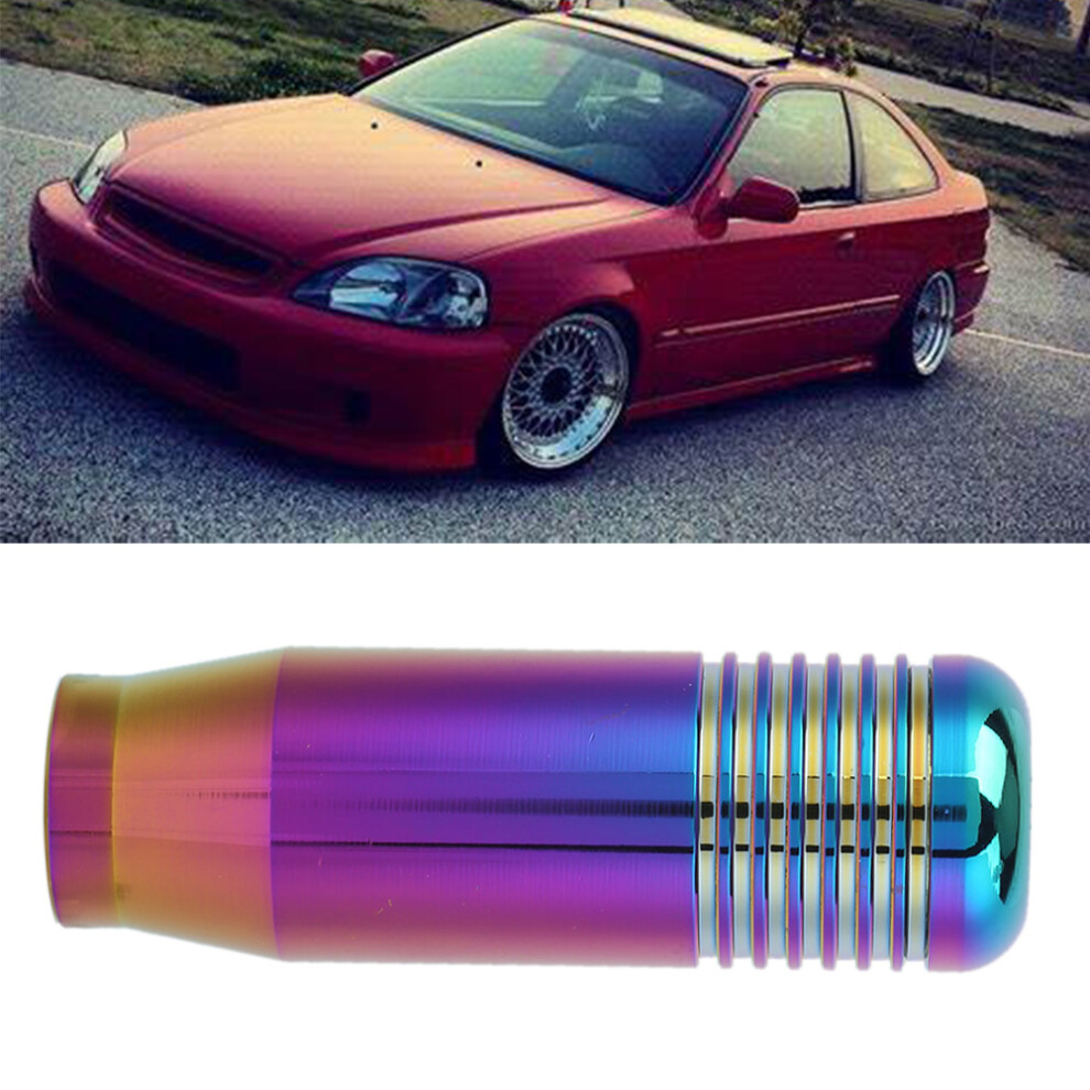 Aluminum Alloy Colorful Manual Gear Shift Knob 85X28mm Universal 3541392091254