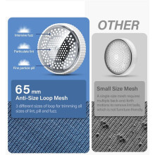 Electric Lint Remover with 6-Leaf Blades Quickly Remove USB Fabric Shaver Sweater Shaver for Clothes Bedding White