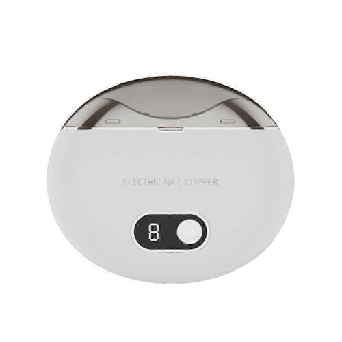 (white) Electric Nail Clippers Thick Nails Nail Trimmer Cutter USB Rechargeable
