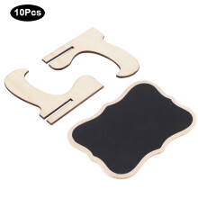 Wooden Blackboard 10Pcs for Crafts Wedding Bar Desktop Message Signs Durable