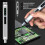 Portable Multi Functional Precision Electric Screwdriver Set with LED Light Rechargeable Cordless Electric Screwdriver B 5