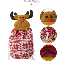 Christmas Candy Bags SantaSnowman Reindeer Stocking Pouches Holiday Christmas Wrapping Bags for Family Friends Neighbor