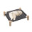 Cuccia sospesa in legno, nera, smontabile. 6