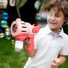 Electric Bubble Blower Machine for Kids, 17*9*19cm, Blue/Pink Outdoor Toy